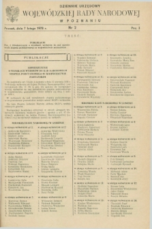 Dziennik Urzędowy Wojewódzkiej Rady Narodowej w Poznaniu. 1978, nr 2 (7 lutego)
