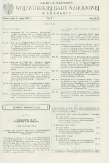 Dziennik Urzędowy Wojewódzkiej Rady Narodowej w Poznaniu. 1978, nr 5 (31 maja)
