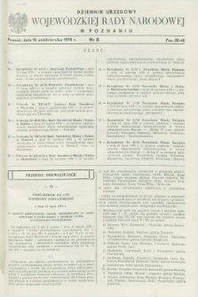 Dziennik Urzędowy Wojewódzkiej Rady Narodowej w Poznaniu. 1978, nr 8 (16 października)