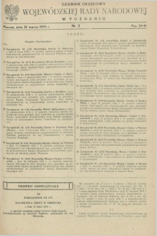 Dziennik Urzędowy Wojewódzkiej Rady Narodowej w Poznaniu. 1979, nr 3 (31 marca)
