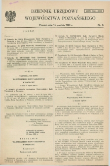 Dziennik Urzędowy Województwa Poznańskiego. 1984, nr 5 (15 grudnia)