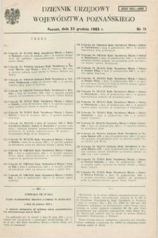 Dziennik Urzędowy Województwa Poznańskiego. 1985, nr 11 (23 grudnia)