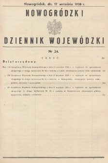 Nowogródzki Dziennik Wojewódzki. 1938, nr 24