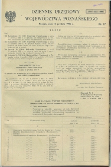 Dziennik Urzędowy Województwa Poznańskiego. 1989, nr 17 (16 grudnia)