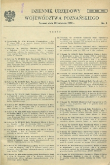 Dziennik Urzędowy Województwa Poznańskiego. 1990, nr 5 (20 kwietnia)