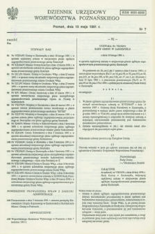 Dziennik Urzędowy Województwa Poznańskiego. 1991, nr 7 (10 maja)