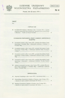 Dziennik Urzędowy Województwa Poznańskiego. 1993, nr 4 (22 marca)