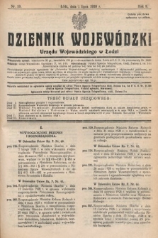 Dziennik Wojewódzki Urzędu Wojewódzkiego w Łodzi. 1928, nr 10