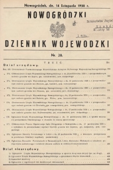 Nowogródzki Dziennik Wojewódzki. 1938, nr 28