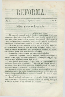 Reforma. R.1, No 9 (1 stycznia 1869)
