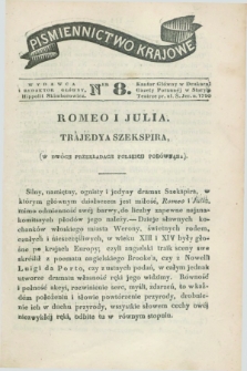 Piśmiennictwo Krajowe. 1841, Ner 8 ([19 luty])