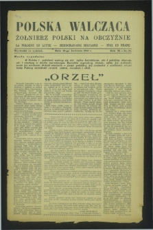 Polska Walcząca - Żołnierz Polski na Obczyźnie = La Pologne en Lutte : hebdomadaire militaire. R.2, nr 12 (28 kwietnia 1940)
