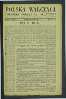 Polska Walcząca - Żołnierz Polski na Obczyźnie = Fighting Poland : weekly for the Polish Forces. R.2, nr 26 (7 września 1940)