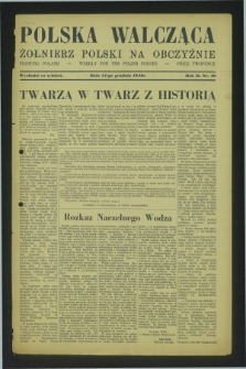 Polska Walcząca - Żołnierz Polski na Obczyźnie = Fighting Poland : weekly for the Polish Forces. R.2, nr 40 (14 grudnia 1940)