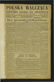 Polska Walcząca - Żołnierz Polski na Obczyźnie = Fighting Poland : weekly for the Polish Forces. R.3, nr 1 (4 stycznia 1941)