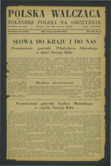 Polska Walcząca - Żołnierz Polski na Obczyźnie = Fighting Poland : weekly for the Polish Forces. R.3, nr 2 (11 stycznia 1941)