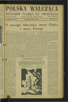 Polska Walcząca - Żołnierz Polski na Obczyźnie = Fighting Poland : weekly for the Polish Forces. R.3, nr 7 (15 lutego 1941)