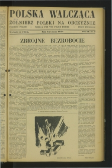 Polska Walcząca - Żołnierz Polski na Obczyźnie = Fighting Poland : weekly for the Polish Forces. R.3, nr 9 (1 marca 1941)