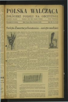 Polska Walcząca - Żołnierz Polski na Obczyźnie = Fighting Poland : weekly for the Polish Forces. R.3, nr 15/16 (12 i 19 kwietnia 1941)