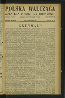 Polska Walcząca - Żołnierz Polski na Obczyźnie = Fighting Poland : weekly for the Polish Forces. R.3, nr 28 (12 lipca 1941)