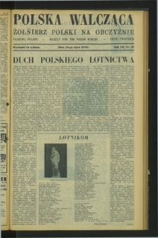 Polska Walcząca - Żołnierz Polski na Obczyźnie = Fighting Poland : weekly for the Polish Forces. R.3, nr 30 (26 lipca 1941)