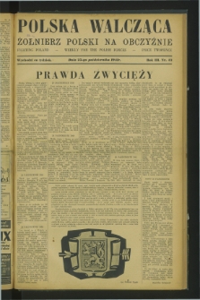 Polska Walcząca - Żołnierz Polski na Obczyźnie = Fighting Poland : weekly for the Polish Forces. R.3, nr 43 (25 października 1941)