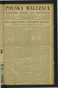 Polska Walcząca - Żołnierz Polski na Obczyźnie = Fighting Poland : weekly for the Polish Forces. R.3, nr 44 (1 listopada 1941)