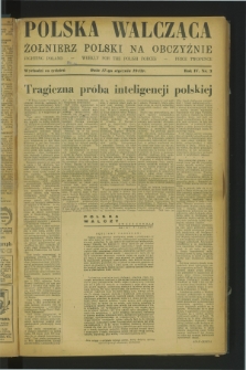 Polska Walcząca - Żołnierz Polski na Obczyźnie = Fighting Poland : weekly for the Polish Forces. R.4, nr 3 (17 stycznia 1942)