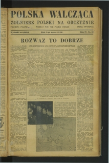 Polska Walcząca - Żołnierz Polski na Obczyźnie = Fighting Poland : weekly for the Polish Forces. R.4, nr 10 (7 marca 1942)