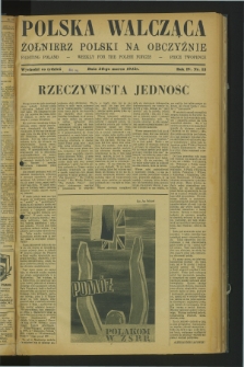 Polska Walcząca - Żołnierz Polski na Obczyźnie = Fighting Poland : weekly for the Polish Forces. R.4, nr 13 (28 marca 1942)