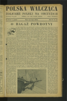 Polska Walcząca - Żołnierz Polski na Obczyźnie = Fighting Poland : weekly for the Polish Forces. R.4, nr 27 (4 lipca 1942)