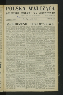 Polska Walcząca - Żołnierz Polski na Obczyźnie = Fighting Poland : weekly for the Polish Forces. R.4, nr 36 (5 września 1942)