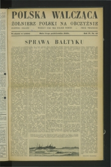 Polska Walcząca - Żołnierz Polski na Obczyźnie = Fighting Poland : weekly for the Polish Forces. R.4, nr 43 (24 października 1942)