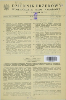 Dziennik Urzędowy Wojewódzkiej Rady Narodowej w Tarnobrzegu. 1975, nr 2 (31 sierpnia)