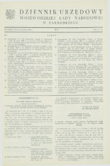 Dziennik Urzędowy Wojewódzkiej Rady Narodowej w Tarnobrzegu. 1976, nr 4 (15 czerwca)