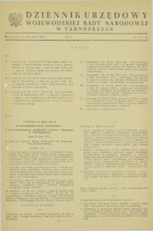 Dziennik Urzędowy Wojewódzkiej Rady Narodowej w Tarnobrzegu. 1978, nr 5 (30 grudnia)