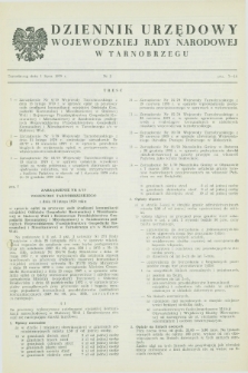 Dziennik Urzędowy Wojewódzkiej Rady Narodowej w Tarnobrzegu. 1979, nr 2 (1 lipca)