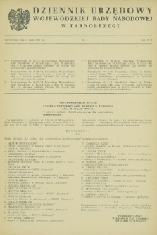 Dziennik Urzędowy Wojewódzkiej Rady Narodowej w Tarnobrzegu. 1981, nr 2 (15 maja)