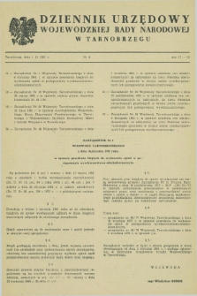 Dziennik Urzędowy Wojewódzkiej Rady Narodowej w Tarnobrzegu. 1981, nr 4 (1 grudnia)