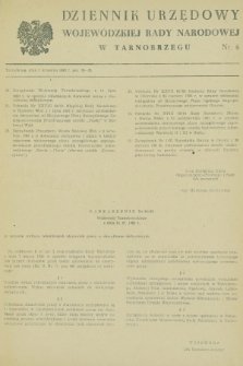 Dziennik Urzędowy Wojewódzkiej Rady Narodowej w Tarnobrzegu. 1983, nr 6 (1 września)