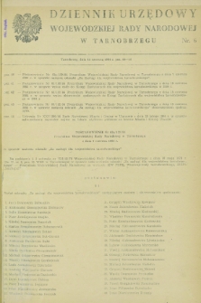 Dziennik Urzędowy Wojewódzkiej Rady Narodowej w Tarnobrzegu. 1984, nr 6 (15 czerwca)