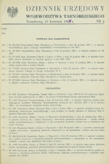 Dziennik Urzędowy Województwa Tarnobrzeskiego. 1985, nr 4 (23 kwietnia)