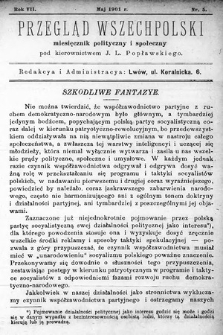 Przegląd Wszechpolski : miesięcznik polityczny i społeczny. 1901, nr 5