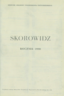 Dziennik Urzędowy Województwa Tarnobrzeskiego. 1990, Skorowidz
