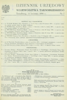 Dziennik Urzędowy Województwa Tarnobrzeskiego. 1990, nr 7 (13 kwietnia)