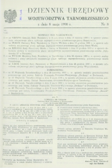 Dziennik Urzędowy Województwa Tarnobrzeskiego. 1990, nr 8 (8 maja)