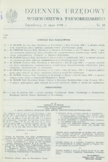 Dziennik Urzędowy Województwa Tarnobrzeskiego. 1990, nr 10 (21 maja)