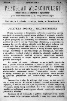 Przegląd Wszechpolski : miesięcznik polityczny i społeczny. 1901, nr 6