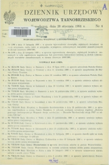 Dziennik Urzędowy Województwa Tarnobrzeskiego. 1991, nr 1 (20 stycznia)