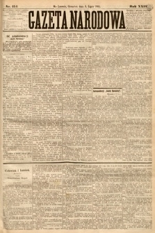 Gazeta Narodowa. 1885, nr 154